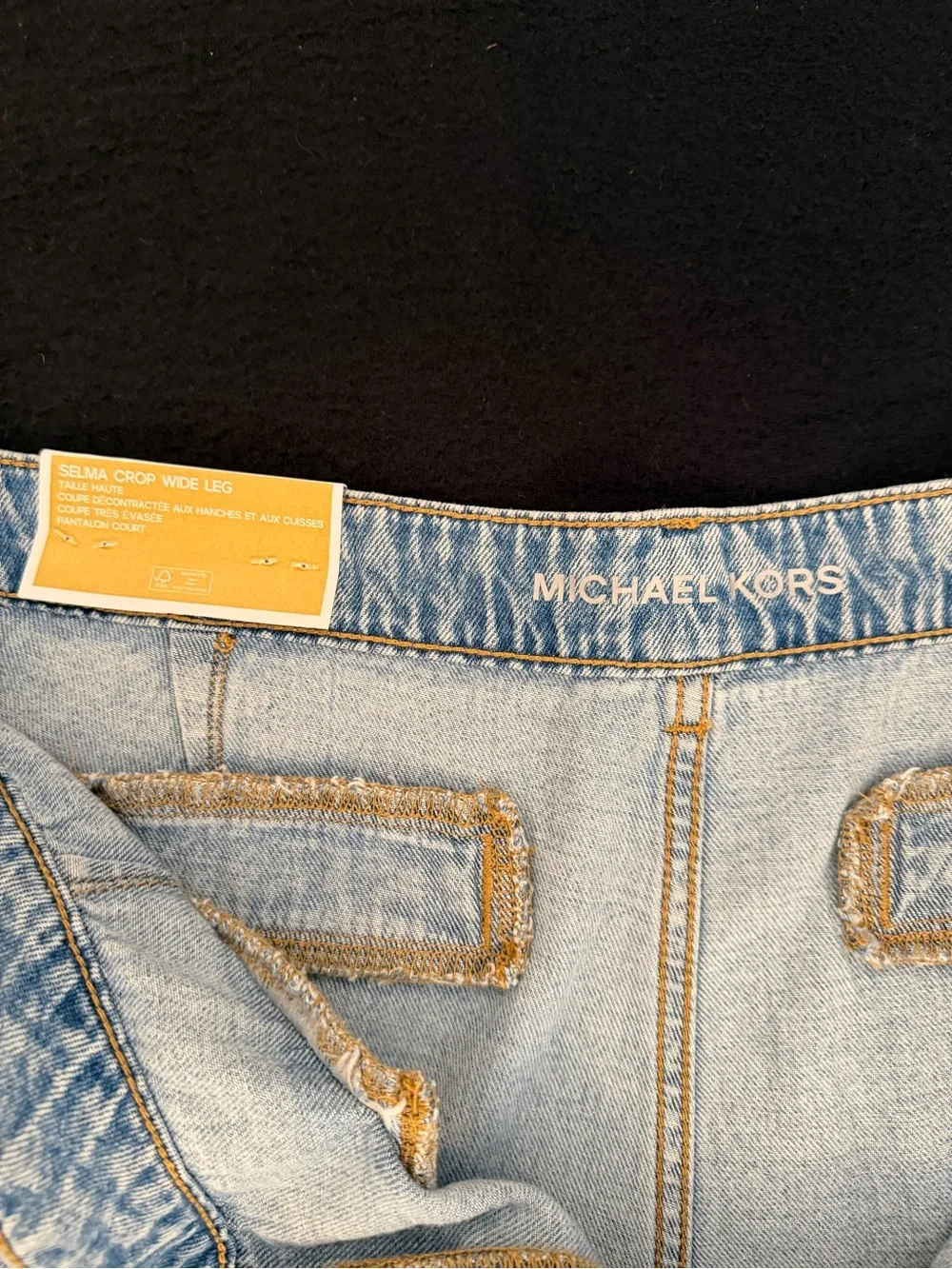 Michael Kors Selma Crop Wide Leg Jeans Women’s High Rise Size 12P NWT